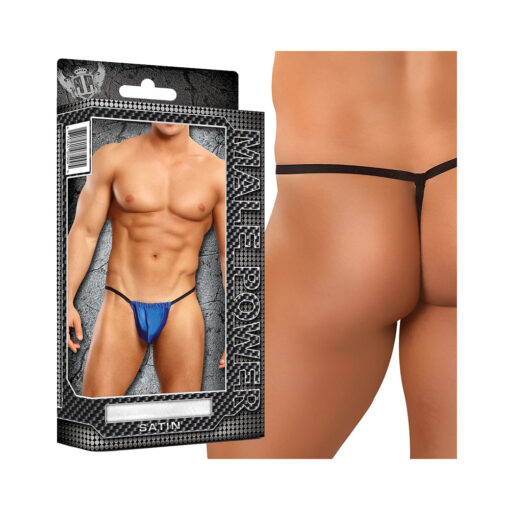 Male Power Satin Lycra Posing Strap One Size Underwear - Image 3