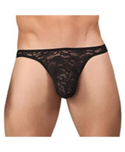 Bong Thong Stretch Lace Black Small/Medium