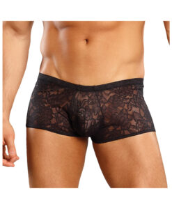 Alternative view of Male Power Stretch Lace Mini Shorts Black XL
