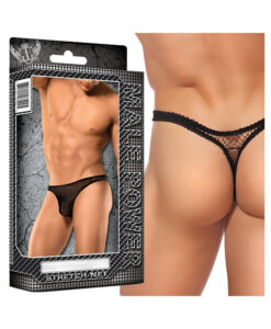 Alternative view of Male Power Stretch Net Bong Thong S/M Underwear