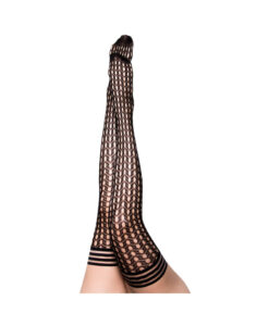 Kixies Mimi Black Fishnet Circles Size B