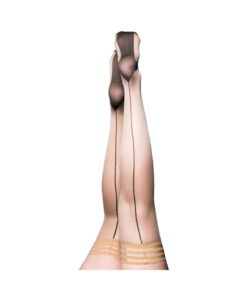 Kixies Ruby Nude Black Back Seam Size B