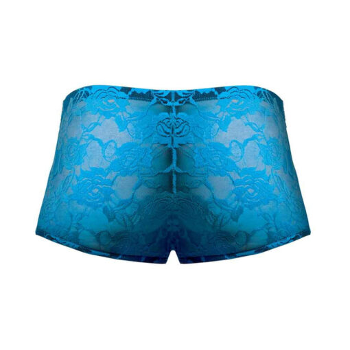 Mini Shorts Neon Lace Turquoise Blue Large - Image 2
