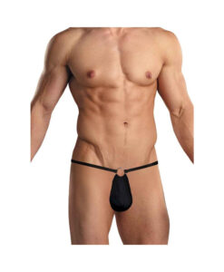 Male Power G-String With Front Ring OS Underwear