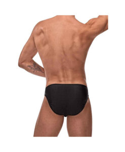 Alternative view of Male Power Nylon Lycra Pouchless Briefs Black OS