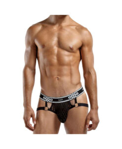 Male Power Peep Show Jock Ring L/XL Black