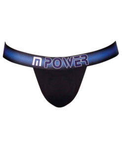 Male Power Pocket Pouch Jock With Pocket Cavity Black Lx