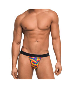 Pride Fest Contoured Pouch Jock Strap Rainbow S/M